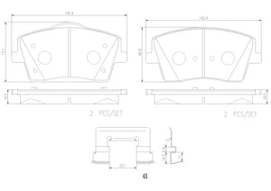 Pastillas de Freno Cerámicas Delanteras GTX P1540 Volvo Xc40 (2017) - imagen 2