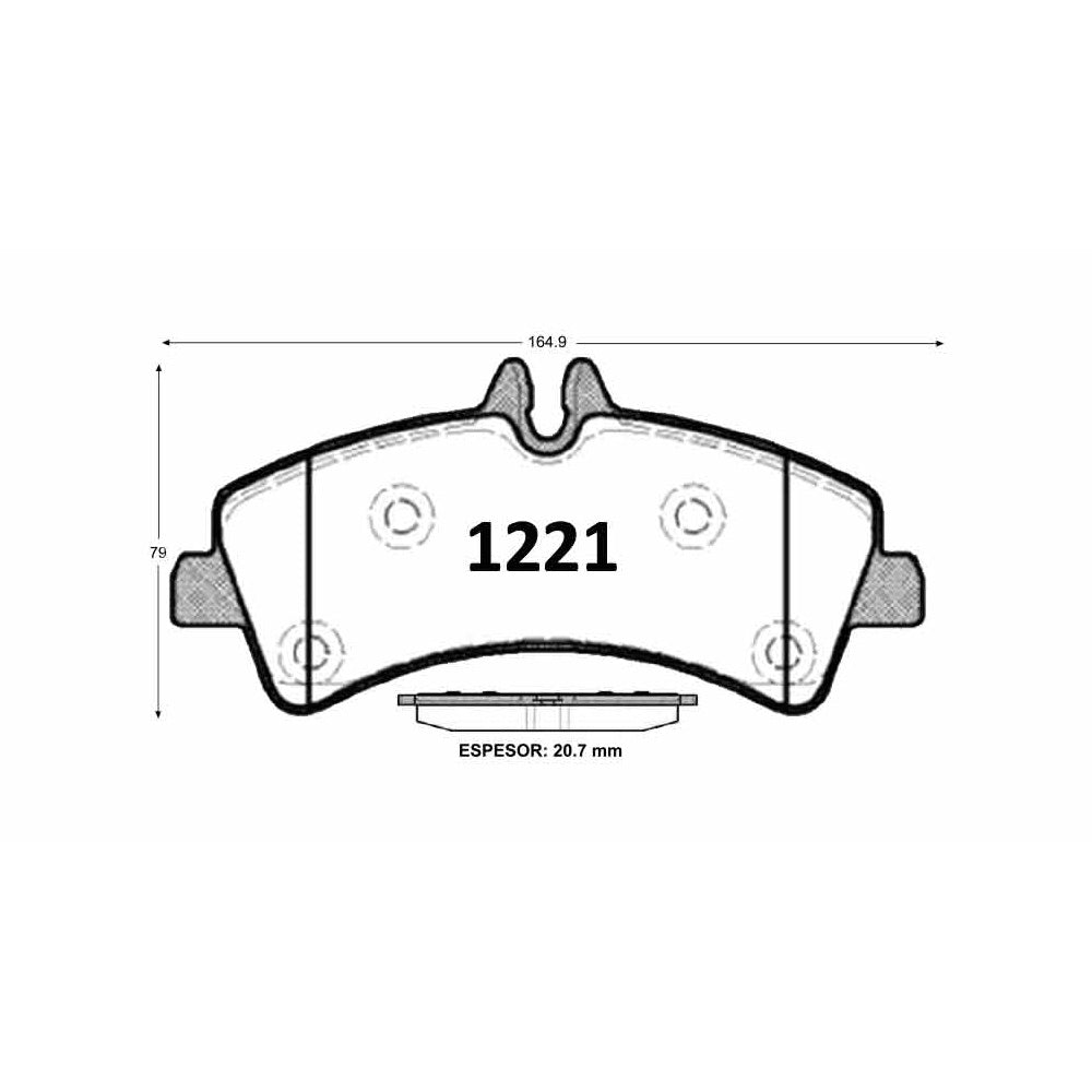 Pastillas de Freno Traseras GTX CLASSIC P1221 Mercedes Benz Sprinter (2006–2019) - imagen 3