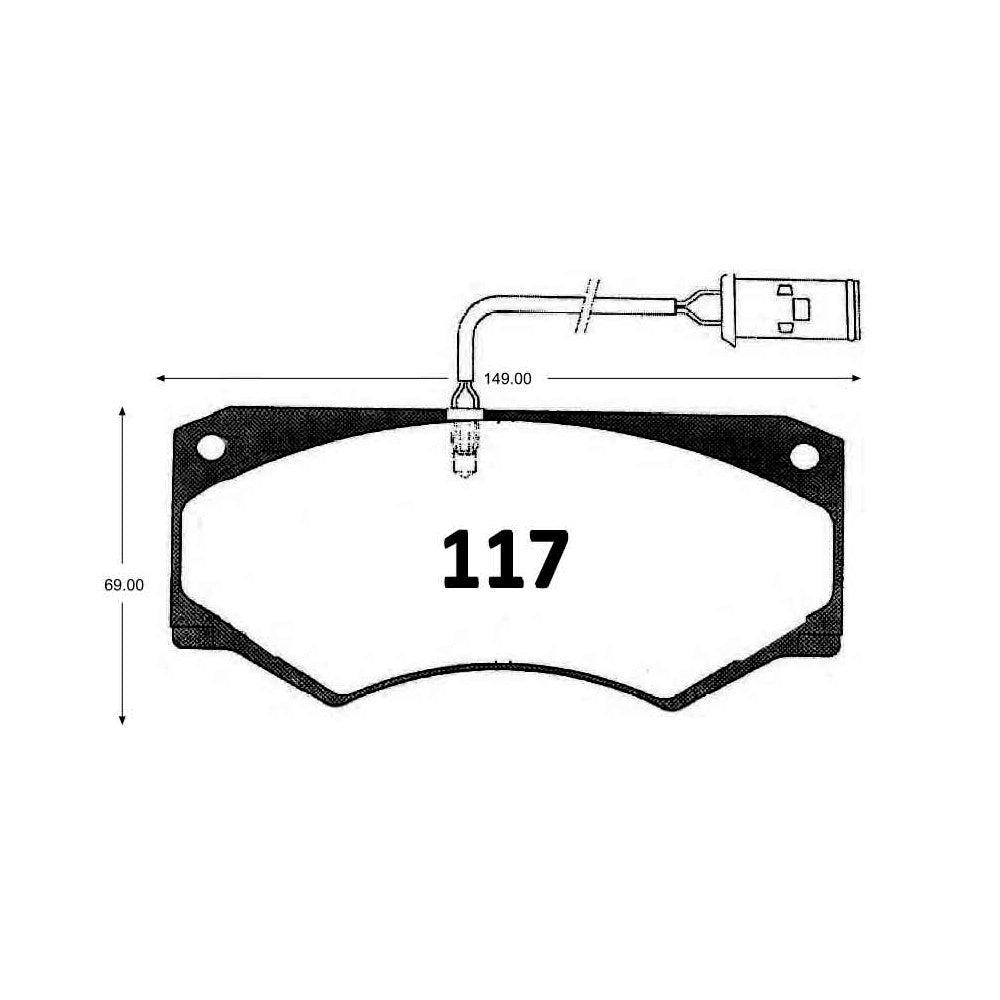 Pastillas de Freno Delanteras GTX CLASSIC P0117 Iveco Daily 84-90 - imagen 2