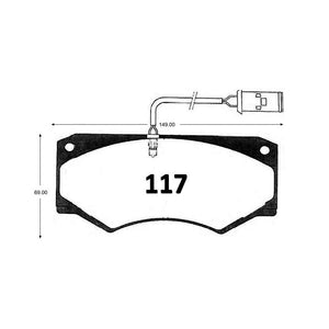 Pastillas de Freno Delanteras GTX CLASSIC P0117 Iveco Daily 84-90 - imagen 2
