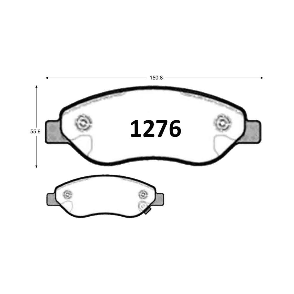 Pastillas de Freno Delanteras GTX CLASSIC P1276 Opel Corsa Opc 2013 - imagen 3