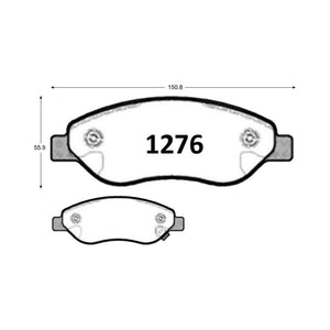 Pastillas de Freno Delanteras GTX CLASSIC P1276 Opel Corsa Opc 2013 - imagen 3