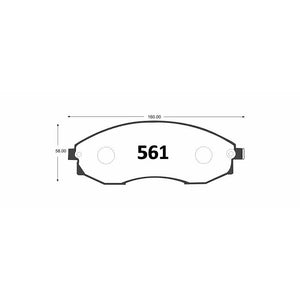Pastillas de Freno GTX CLASSIC P0561 Mercedes Benz Mb (1998–2000) - imagen 3
