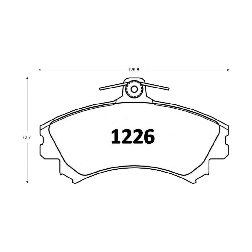 Pastillas de Freno Delanteras GTX CLASSIC P1226 Haima 2 1.3 12- - imagen 3
