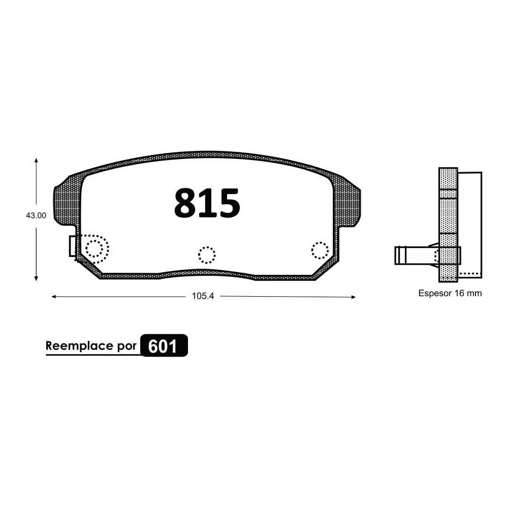 Pastillas de Freno GTX CLASSIC P0815 Samsung Sm5 New T 04 - imagen 3