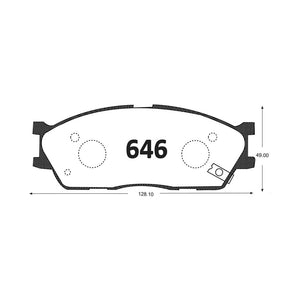 Pastillas de Freno ITAL BRAKES PM P0646 Kia Rio Ii (2003–2005) - imagen 3