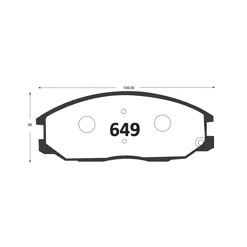 Pastillas de Freno GTX CLASSIC P0649 Kia Sorento Ex (2005–2006) - imagen 2