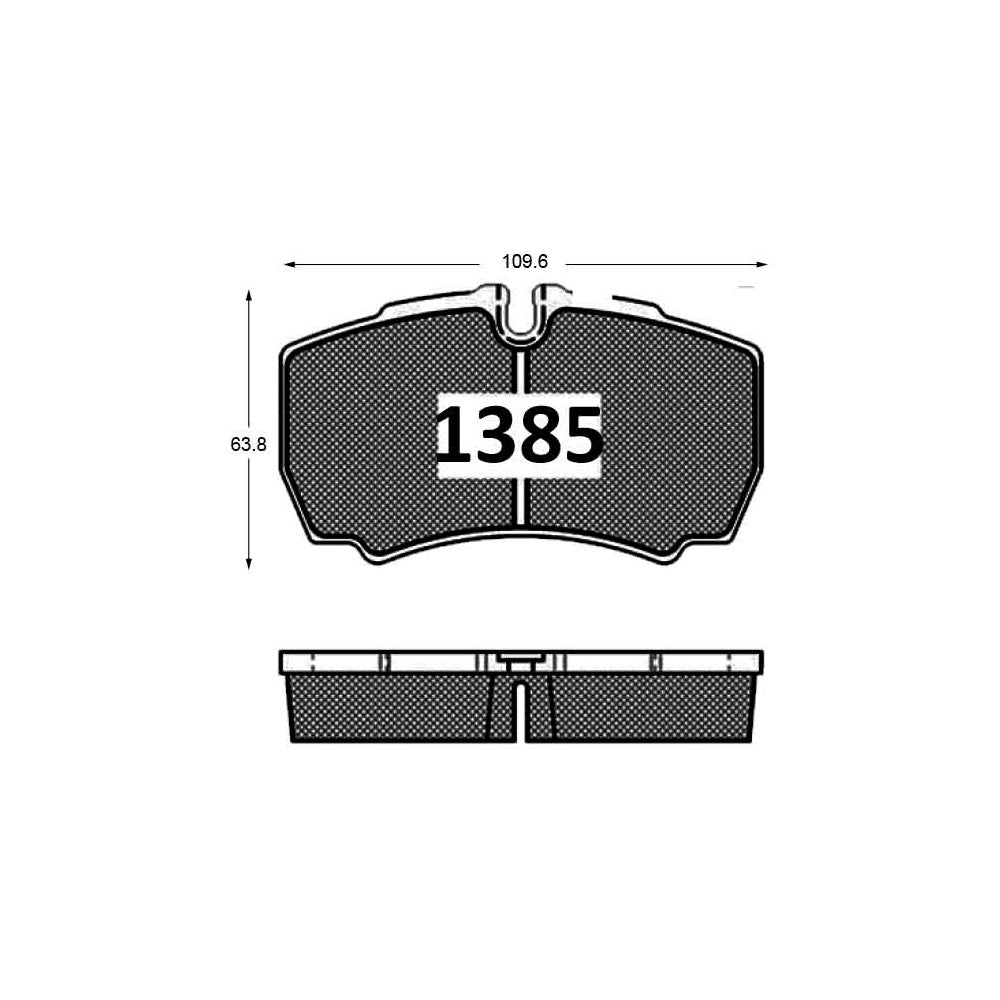 Pastillas de Freno Traseras GTX CLASSIC P1385 Citroen C5 Aircross (2022) - imagen 3