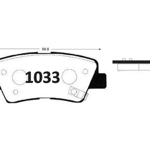 Pastillas de Freno Traseras GTX CLASSIC P1033 Ford E 350 (2010–2012) - imagen 3