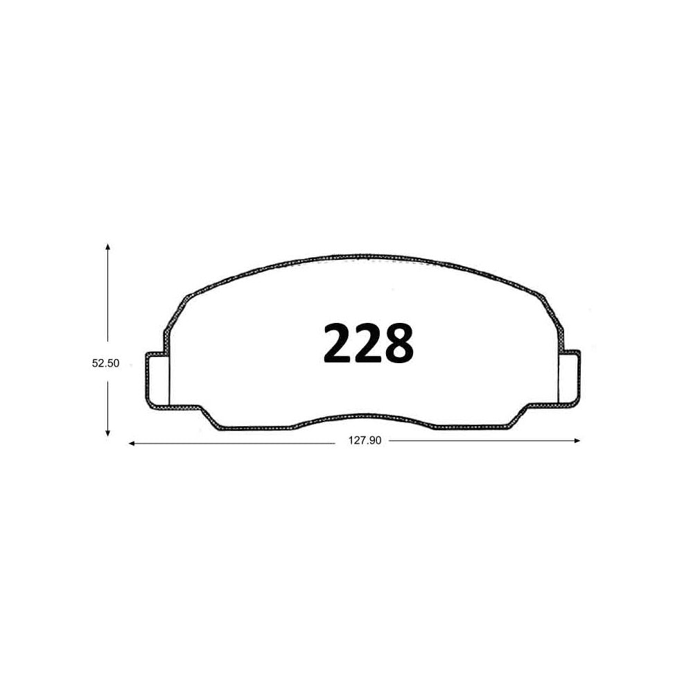 Pastillas de Freno Delanteras GTX CLASSIC P0228 Mazda E 2200 (1980–1982) - imagen 2