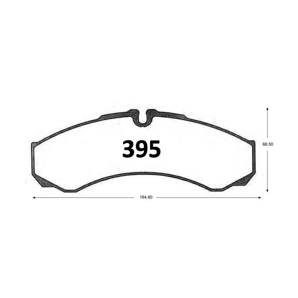 Pastillas de Freno Delanteras GTX CLASSIC P0395 Fiat Iveco Dayly Del 97 - imagen 2