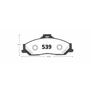 Pastillas de Freno ITAL BRAKES PM P0539 Mazda Bt 50 (2008–2013) - imagen 3
