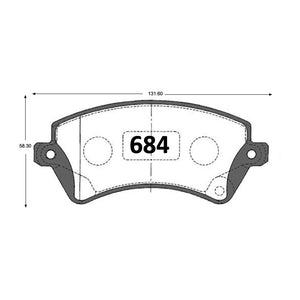 Pastillas de Freno GTX CLASSIC P0684 Toyota Corolla Xei (2004–2008) - imagen 3