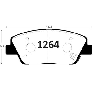 Pastillas de Freno Delanteras GTX CLASSIC P1264 Kia Optima 11- - imagen 3