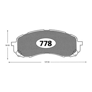 Pastillas de Freno GTX CLASSIC P0778 Subaru Impreza 1.6i (2002–2008) - imagen 3