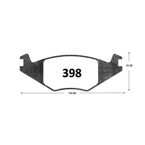 Pastillas de Freno ITAL BRAKES PM P0398 Volkswagen Polo 1.3 (1995) - imagen 3