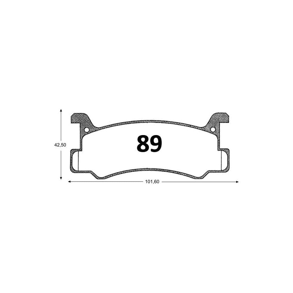 Pastillas de Freno Traseras ITAL BRAKES PM P0089 Mazda 323 Glx (1990–1991) - imagen 3