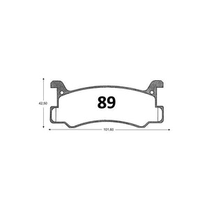 Pastillas de Freno Traseras ITAL BRAKES PM P0089 Mazda 323 Glx (1990–1991) - imagen 3