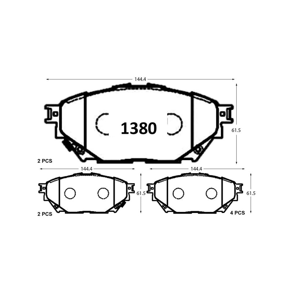 Pastillas de Freno Traseras GTX CLASSIC P1380 Citroen C5 Aircross (2022) - imagen 3
