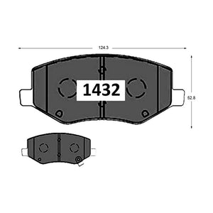 Pastillas de Freno Delanteras GTX CLASSIC P1432 Jac Grand S3 (2018–2021) - imagen 3