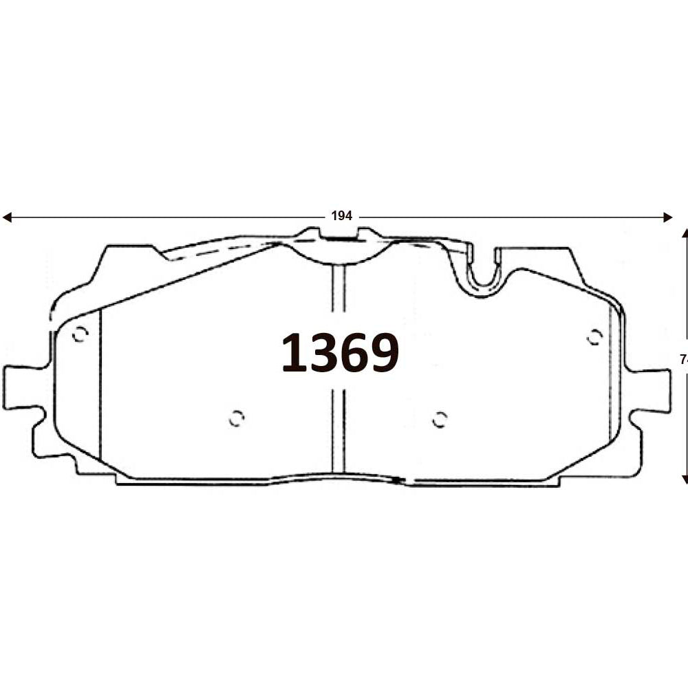 Pastillas de Freno Delanteras GTX CLASSIC P1369 Audi Q8 55 (2020–2022) - imagen 2