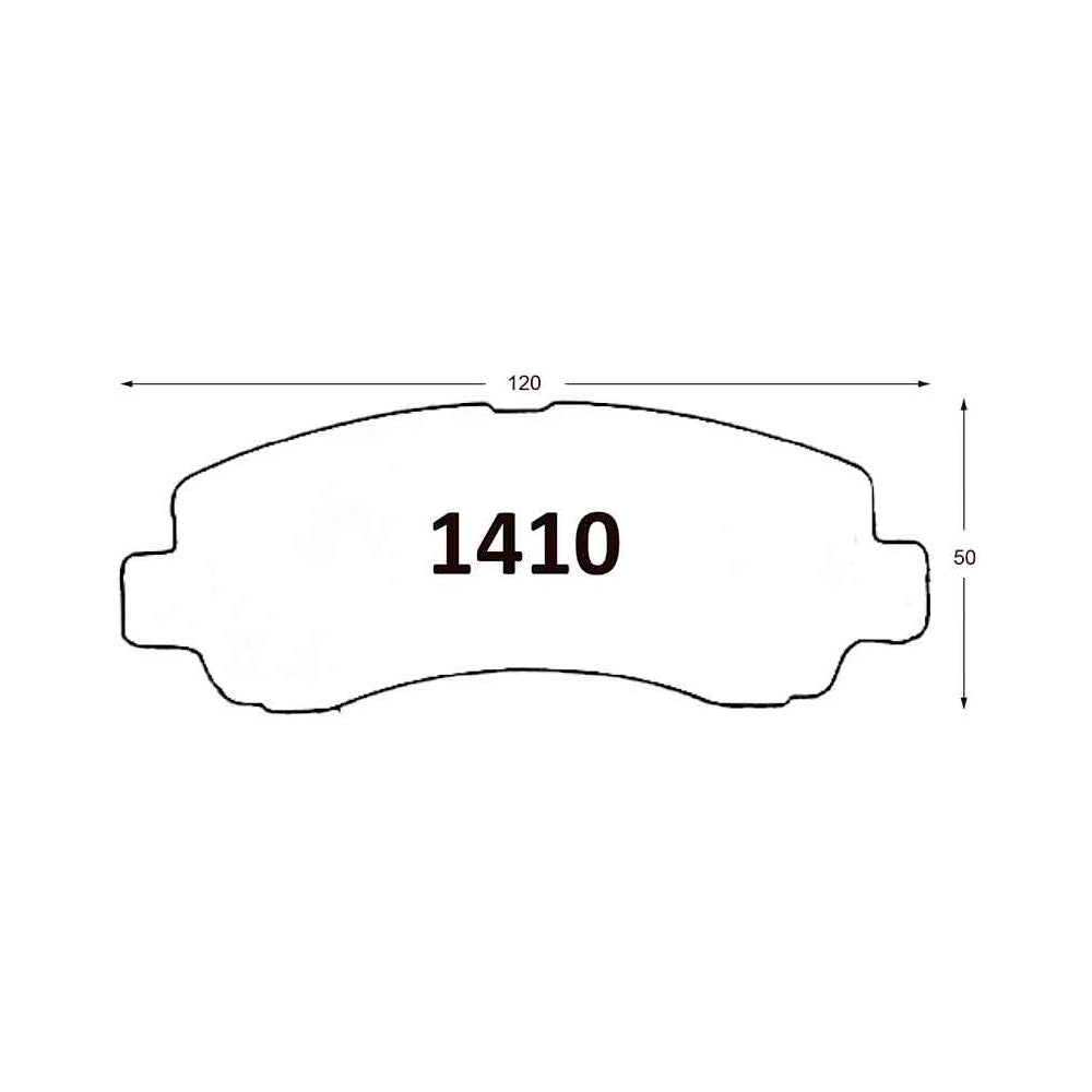 Pastillas de Freno GTX CLASSIC P1410 Changan Md201 Cargo (2020–2022) - imagen 3