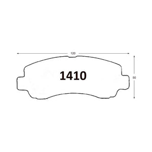 Pastillas de Freno GTX CLASSIC P1410 Changan Md201 Cargo (2020–2022) - imagen 3