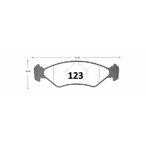 Pastillas de Freno ITAL BRAKES PM P0123 Ford Fiesta Clx (1995–1997) - imagen 3