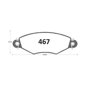 Pastillas de Freno ITAL BRAKES PM P0467 Peugeot 206 Xr (2001–2009) - imagen 3