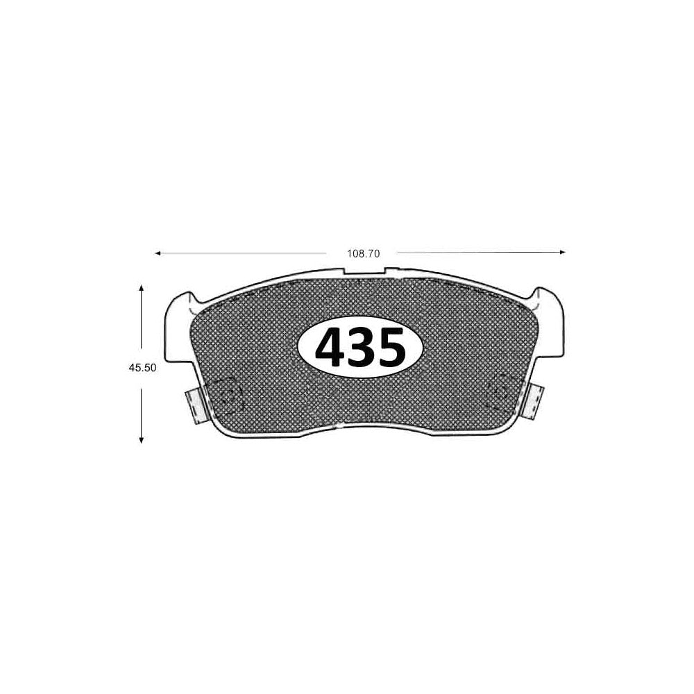 Pastillas de Freno GTX CLASSIC P0435 Suzuki Celerio Glx (2009–2022) - imagen 3