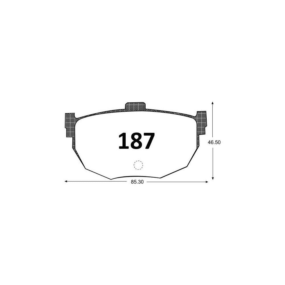 Pastillas de Freno ITAL BRAKES PM P0187 Hyundai Elantra 1.6 (1991–1998) - imagen 3