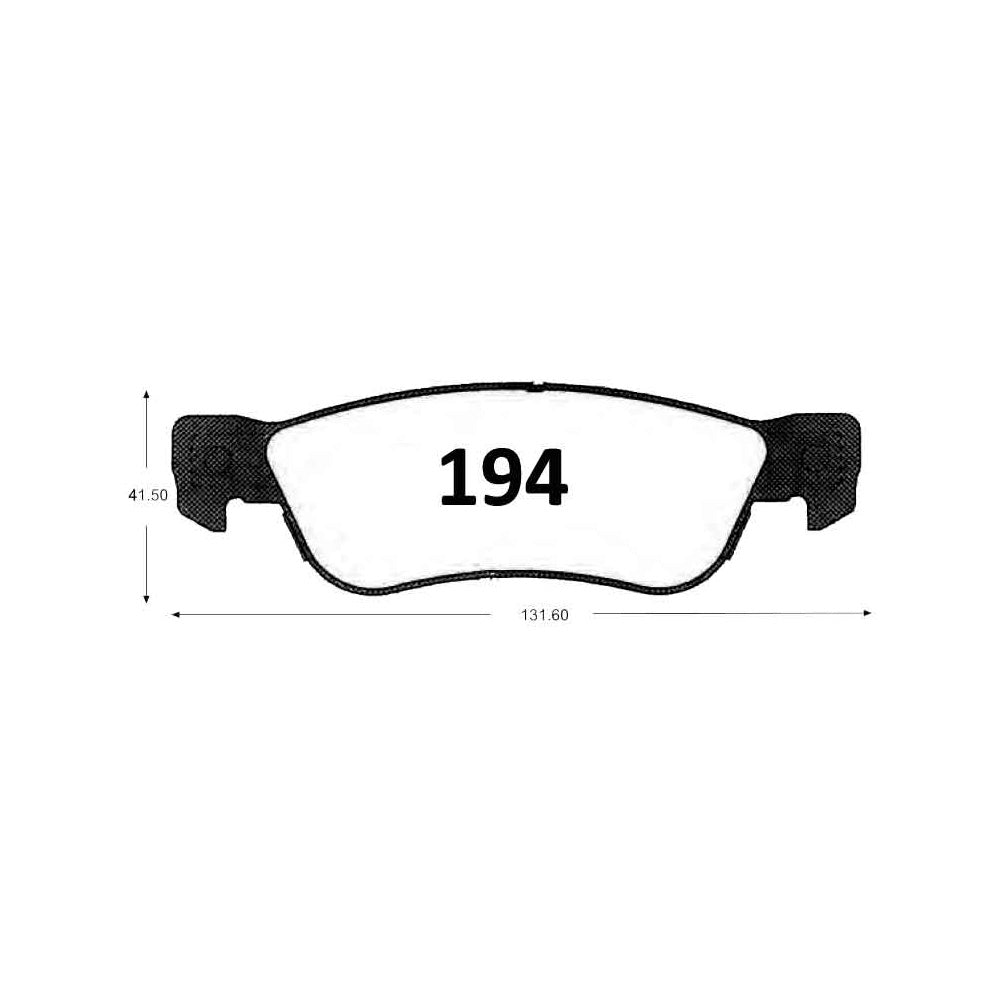Pastillas de Freno Traseras GTX CLASSIC P0194 Isuzu Trooper - imagen 3