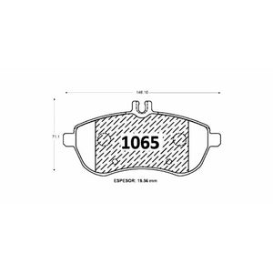 Pastillas de Freno Delanteras GTX CLASSIC P1065 Mercedes Benz C180 (2010–2013) - imagen 3