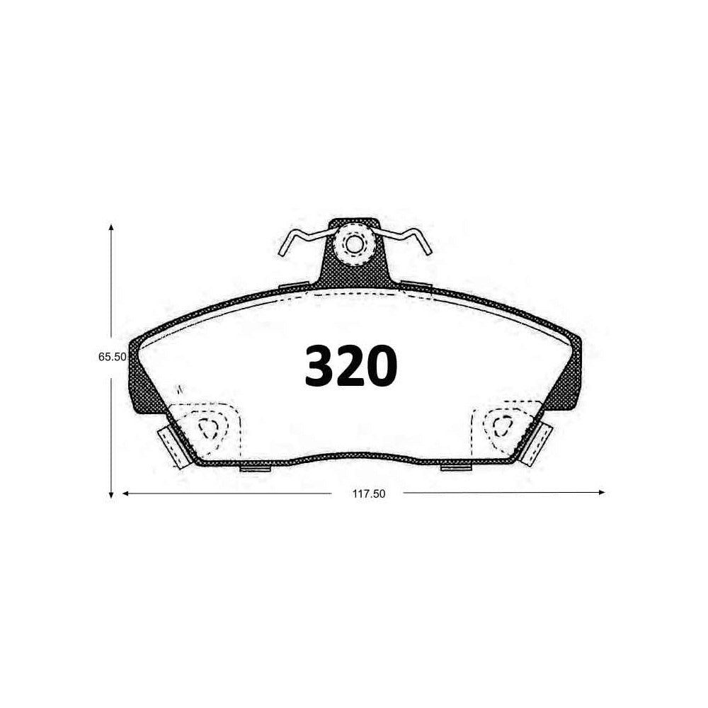 Pastillas de Freno Delanteras GTX CLASSIC P0320 Rover 214-216 91- - imagen 2