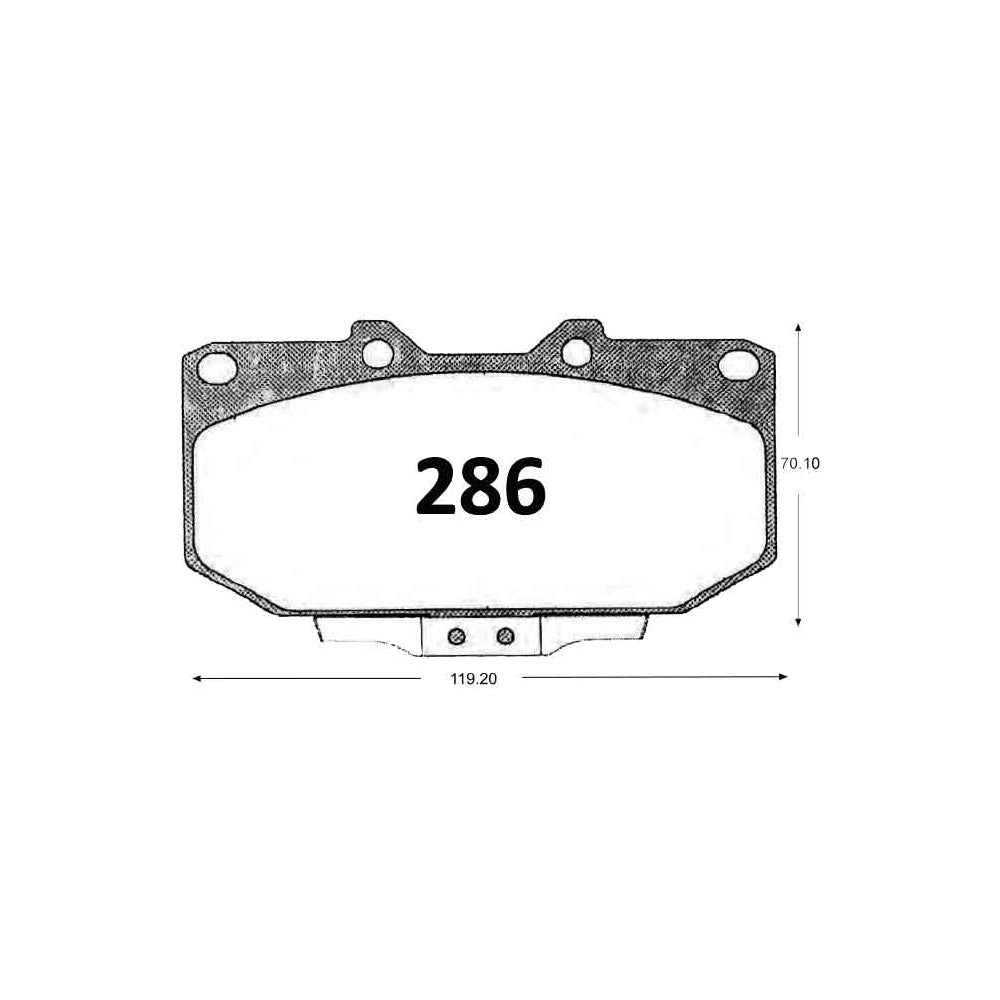 Pastillas de Freno GTX CLASSIC P0286 Subaru Impreza 2.0i (2001–2005) - imagen 3