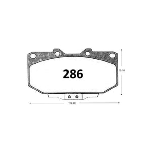 Pastillas de Freno GTX CLASSIC P0286 Subaru Impreza 2.0i (2001–2005) - imagen 3
