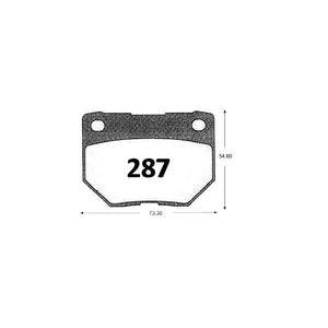 Pastillas de Freno GTX CLASSIC P0287 Nissan 300 /Subimpreza - imagen 3