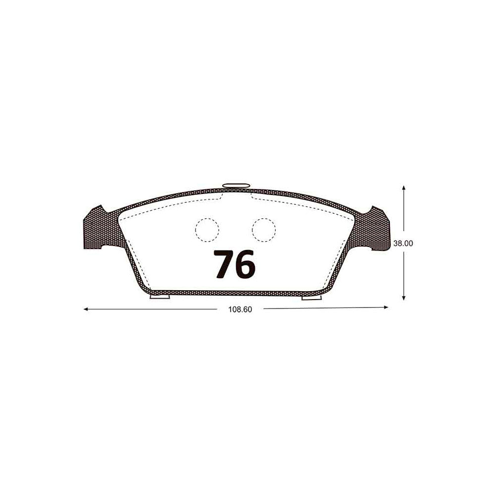 Pastillas de Freno GTX CLASSIC P0076 Daewoo Tico Sl (1996–2003) - imagen 3