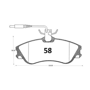 Pastillas de Freno GTX CLASSIC P0058 Citroen Xsara Picasso (2002–2010) - imagen 3