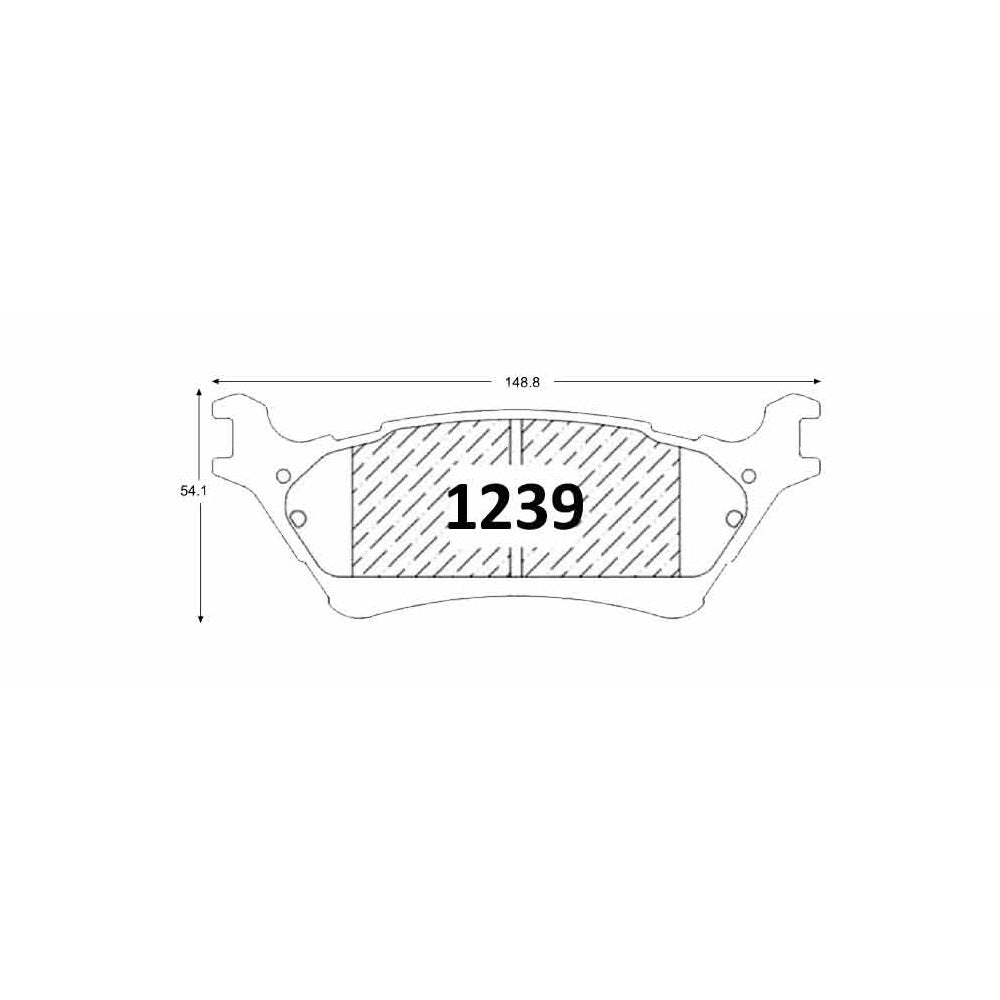 Pastillas de Freno Cerámicas Traseras GTX P1239 Ford F-150 (2012) - imagen 2