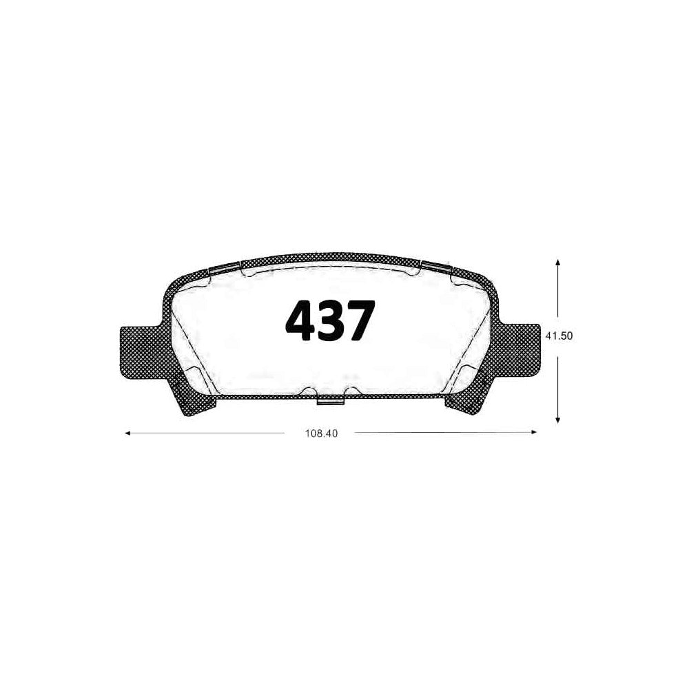 Pastillas de Freno Cerámicas GTX P0437 Subaru Legacy 2.0i (1999–2005) - imagen 2