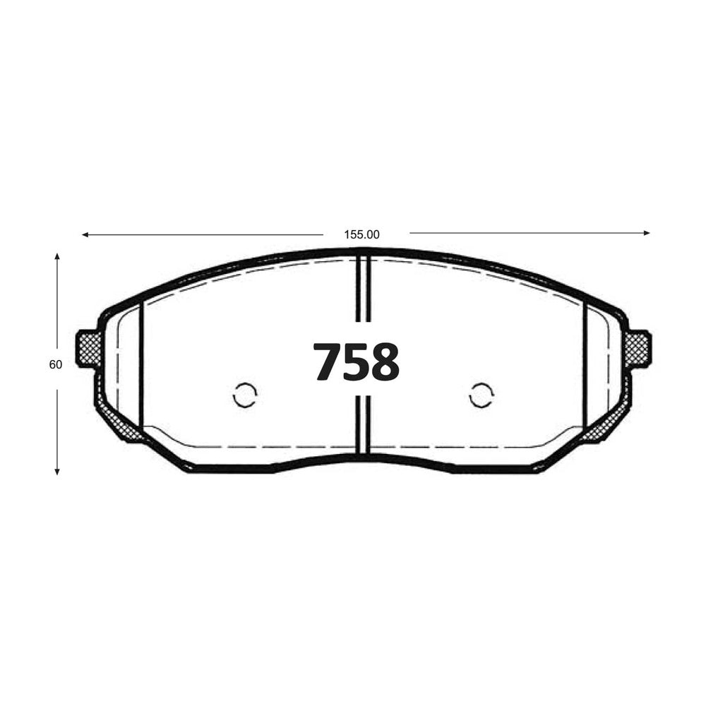 Pastillas de Freno Cerámicas GTX P0758 Kia Jeep Sorento (2004) - imagen 2