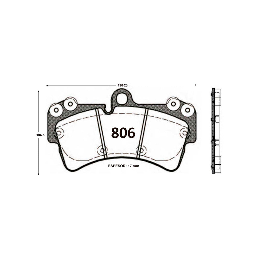 Pastillas de Freno Delanteras GTX CLASSIC P0806 Great Wall C30 (2021) - imagen 3