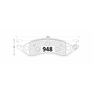 Pastillas de Freno Traseras GTX CLASSIC P0948 Dodge Ram 1500 03-06 - imagen 3