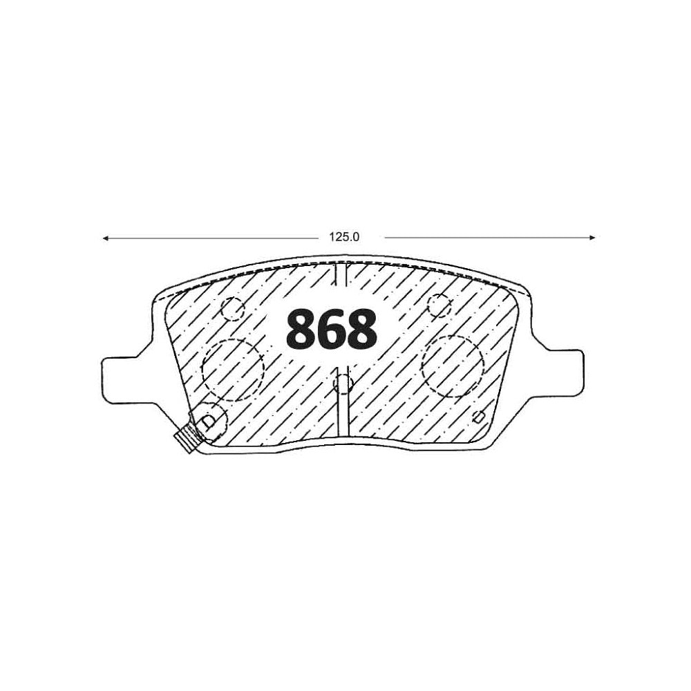 Pastillas de Freno ITAL BRAKES PM P0868 Chevrolet Uplander T 05 - imagen 3