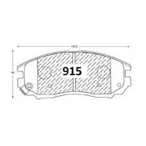 Pastillas de Freno Delanteras GTX CLASSIC P0915 Hyundai Tucson Gl (2007–2008) - imagen 3