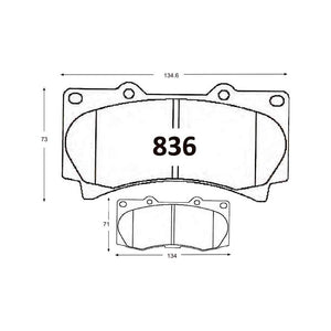 Pastillas de Freno GTX CLASSIC P0836 Hummer H3 D 06 - imagen 3