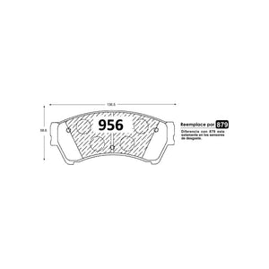 Pastillas de Freno Delanteras GTX CLASSIC P0956 Mazda 6 V (2009–2013) - imagen 3