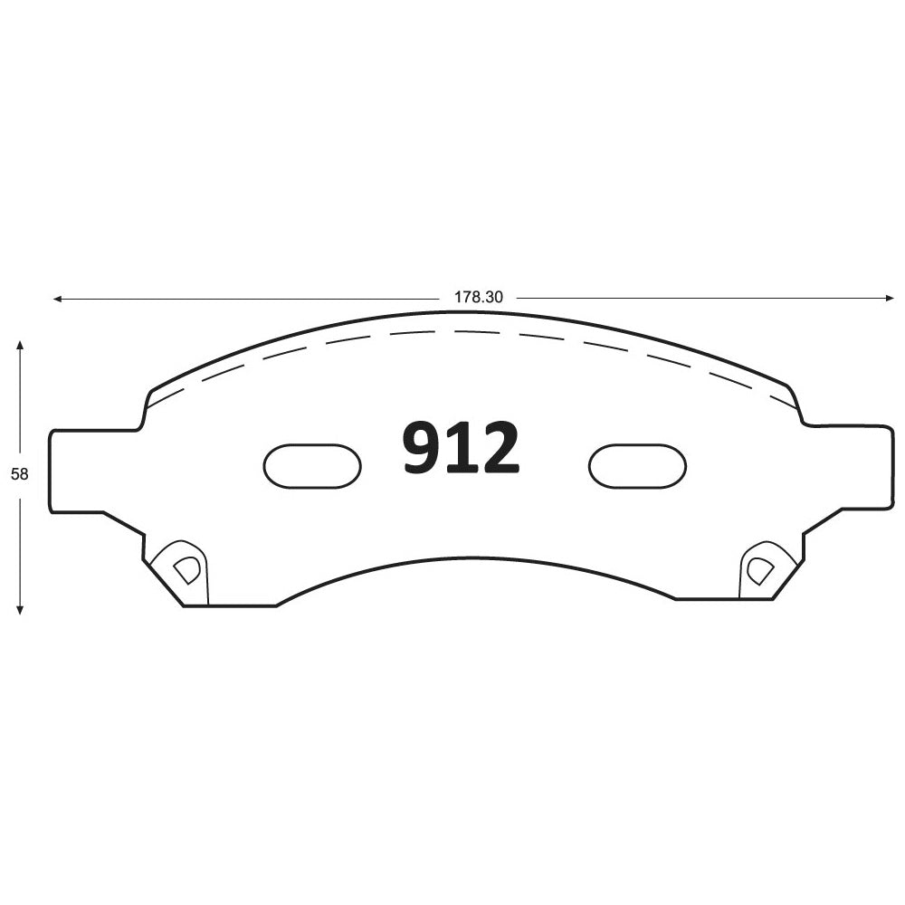 Pastillas de Freno GTX CLASSIC P0912 Chevrolet Colorado-Dmax-Tblazer D - imagen 2