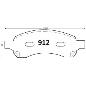 Pastillas de Freno GTX CLASSIC P0912 Chevrolet Colorado-Dmax-Tblazer D - imagen 2